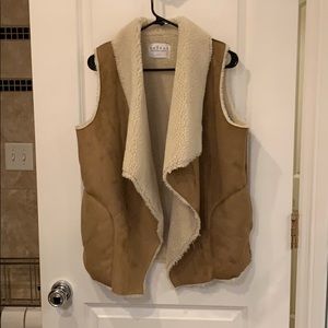 Velvet by Graham and Spencer Suede and Sherpa Vest